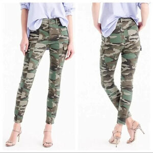 J. Crew Camo Toothpick Cargo Pants Ankle Length - Size 29